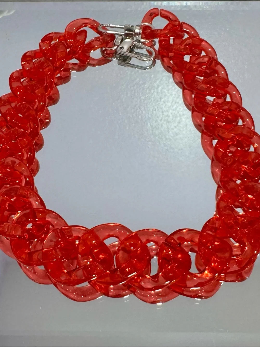 New Red Jelly Bag Chain 18 inches